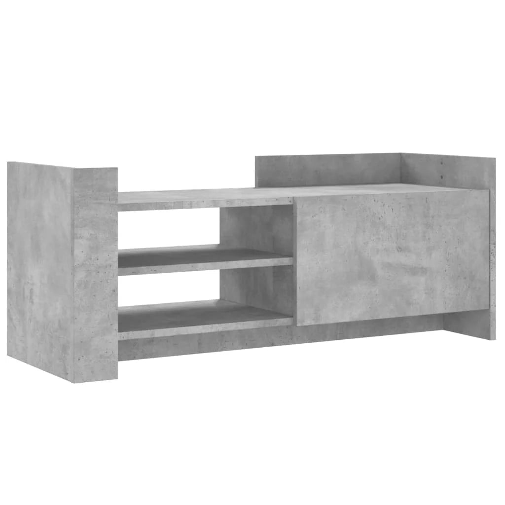 Mobile TV multimediale mensola TV credenza TV per sala da pranzo soggiorno camera da letto 100 x 35 x 40 cm legno ingegnerizzato grigio 02_0025488