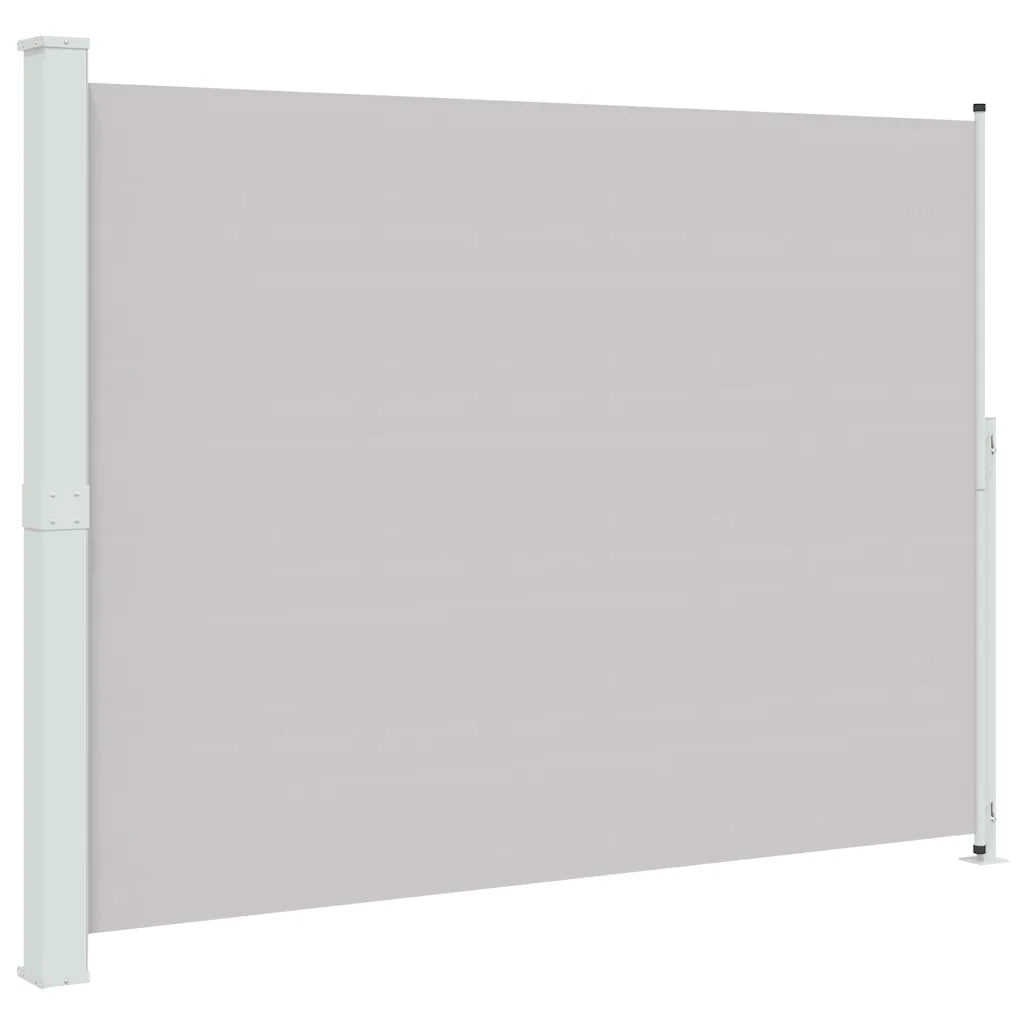 Tenda Laterale Retrattile per Patio 220x314 cm Grigia 313425