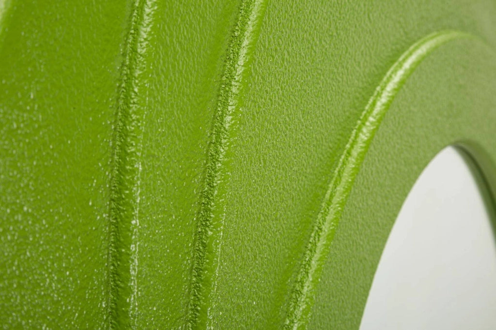 Specchio Pregola, Specchiera, Articolo d'arredo a muro, Decorazione con specchio, 90x4 h165 cm, Verde