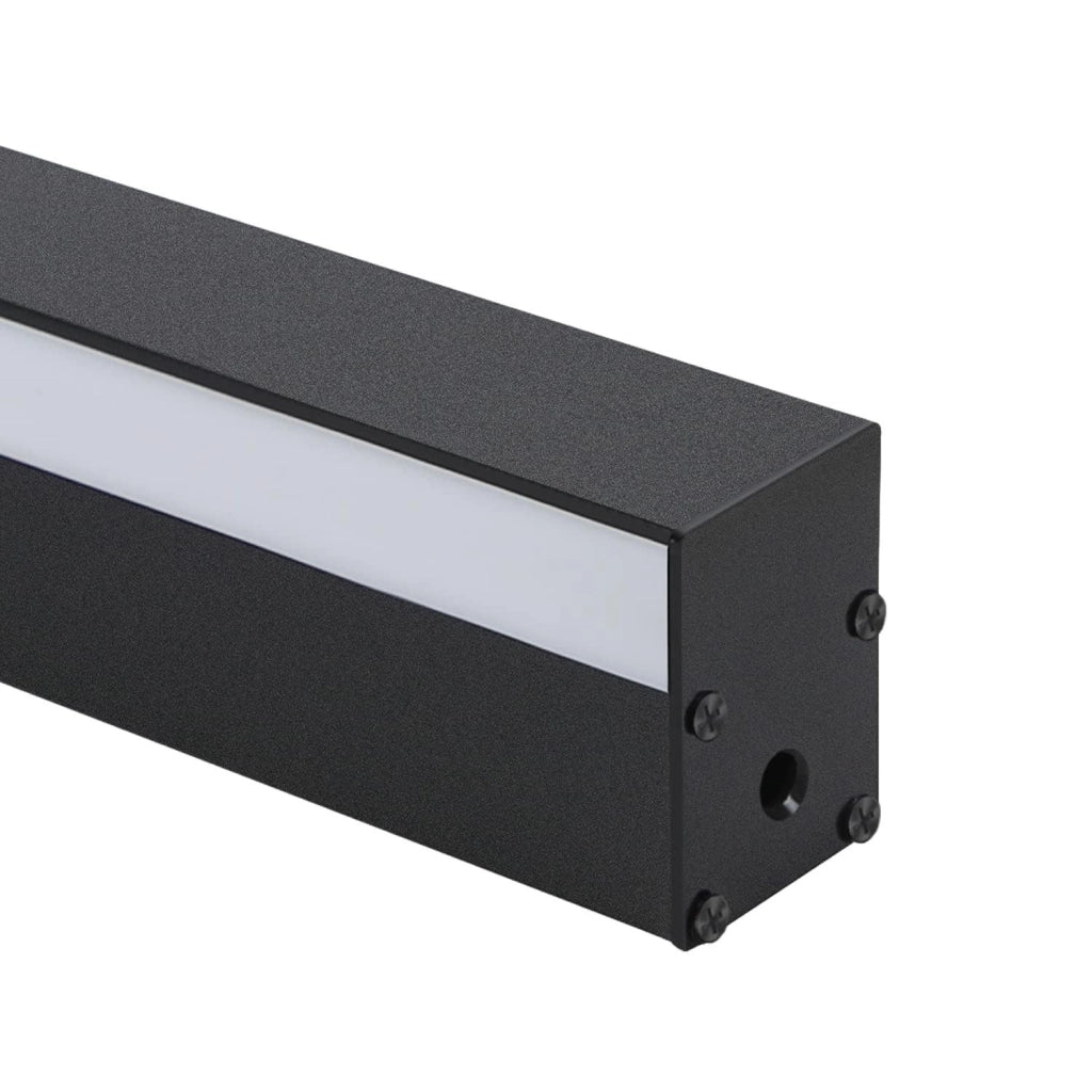 ZMH Applique da parete a LED per interni nera 100cm lampada da parete moderna 3000K per corridoio e camera da letto