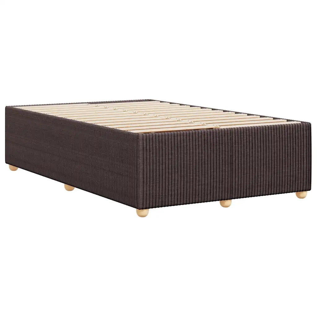 Giroletto senza Materasso Marrone Scuro 80x200 cm in Tessuto
