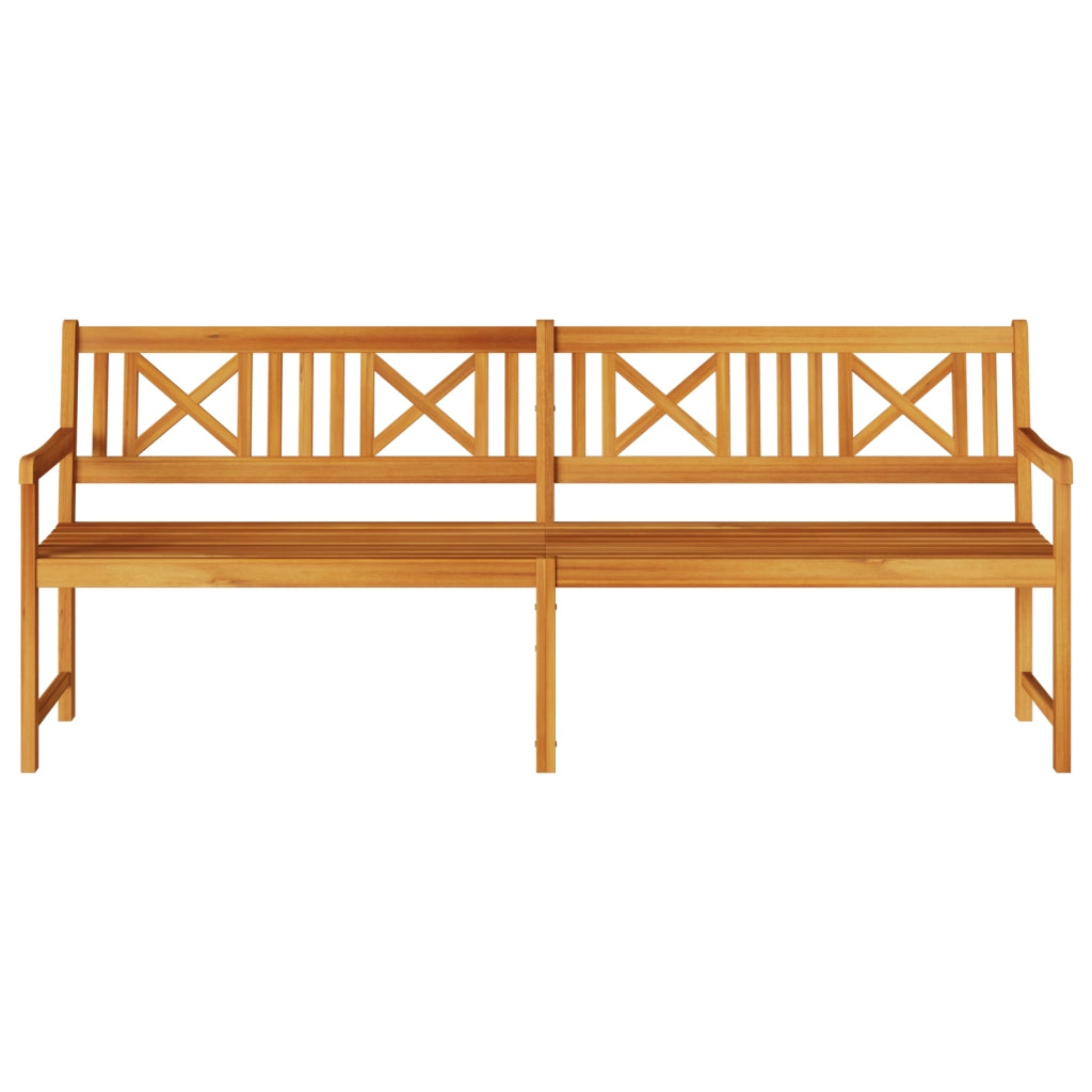 Panchina da giardino 220x56x90 cm Legno massello di acacia