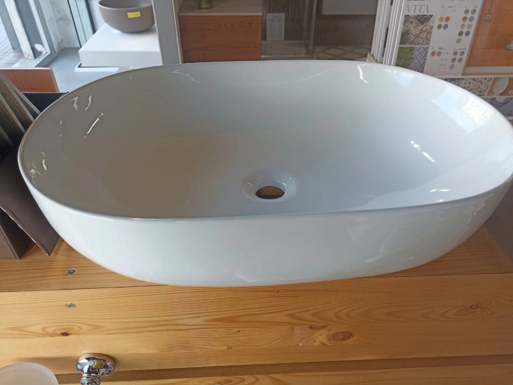 LAVABO APPOGGIO SLIM 60X42 CERAM. B.CO LUC - 8.0