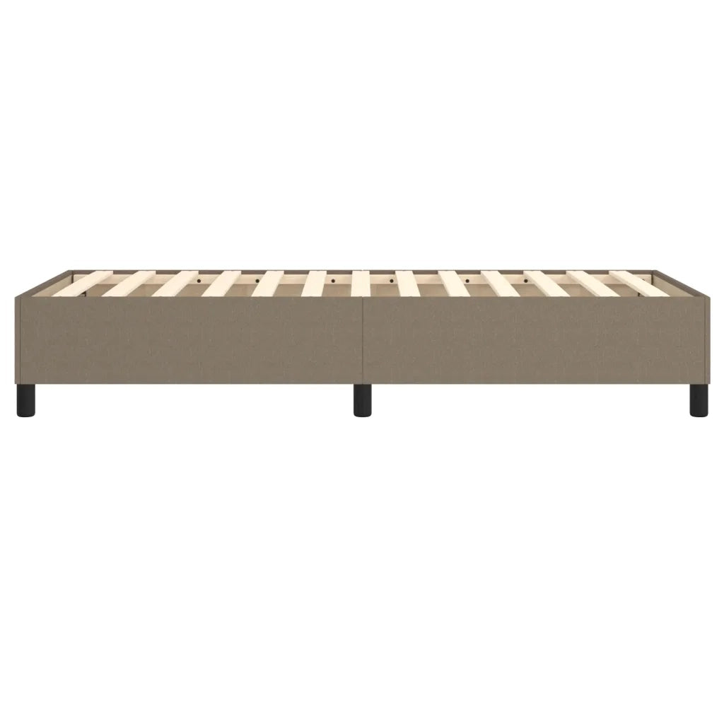 Struttura Letto a Rete a Molle-Giroletto Tortora 90x200 cm Tessuto 241705