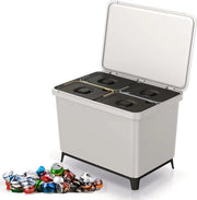 Cestino con Ruote - Contenitore di Rifiuti - 40L