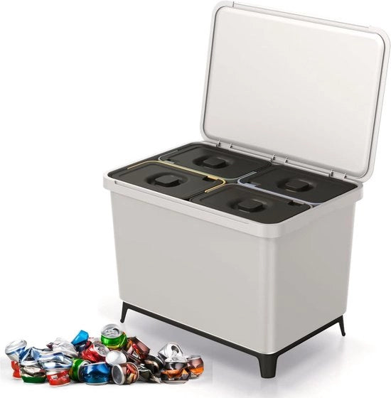 Cestino con Ruote - Contenitore di Rifiuti - 40L