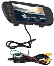 Retrovisore 7 pollici LCD - Camera di retroscena - Specchiera interno con maniglia - Connessioni migliorate - Immagine nitida - Compatibilità multiorientata - Display automatico