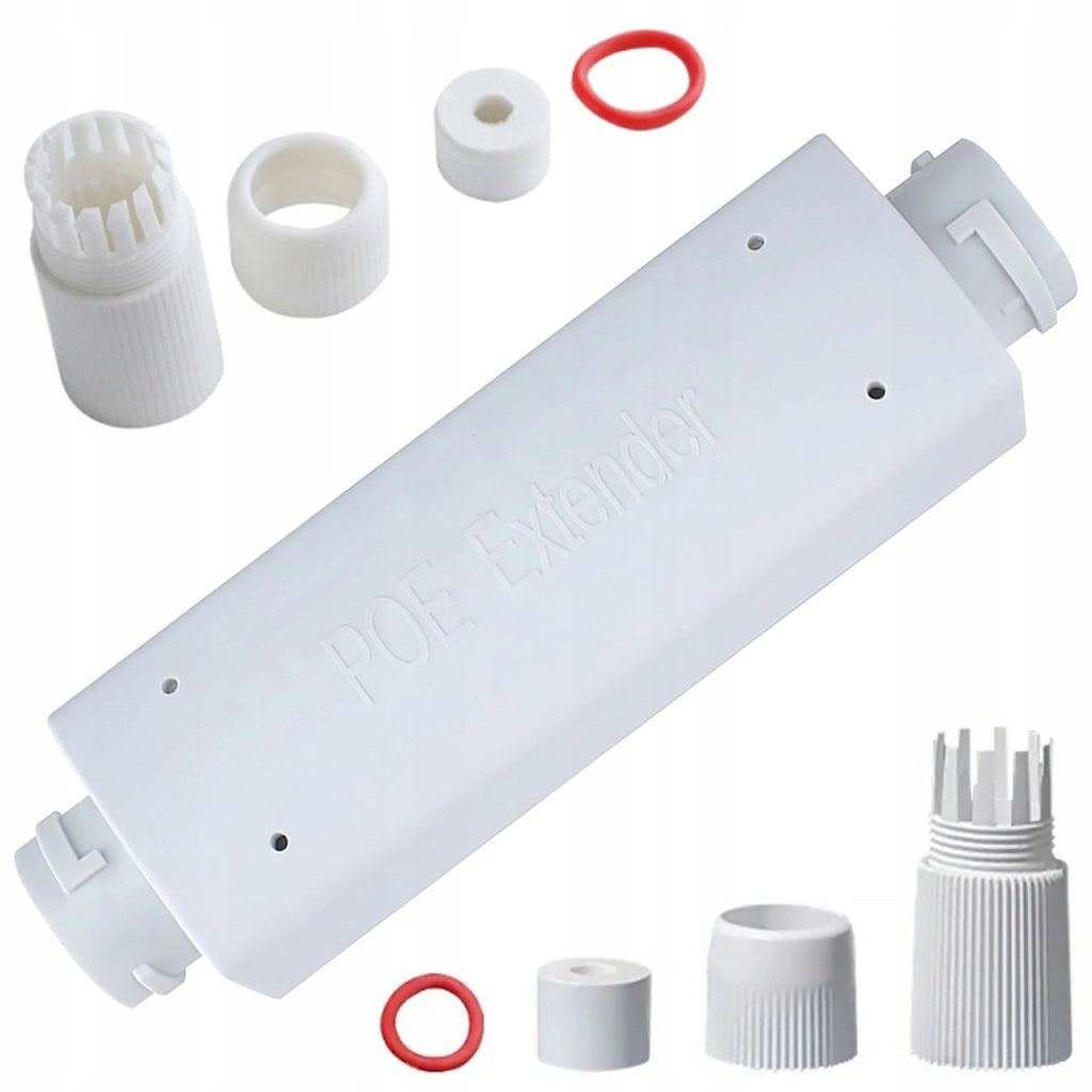 Ripetitore POE Esterno Impermeabile 30W RJ45 1x IN 1x OUT IEEE802.3af/at 10/100 Mbps 100m per Telecamere IP e LAN