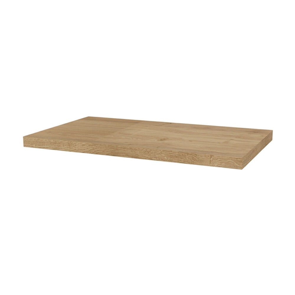 Mensolone bagno 80 cm in legno effetto rovere naturale Levia