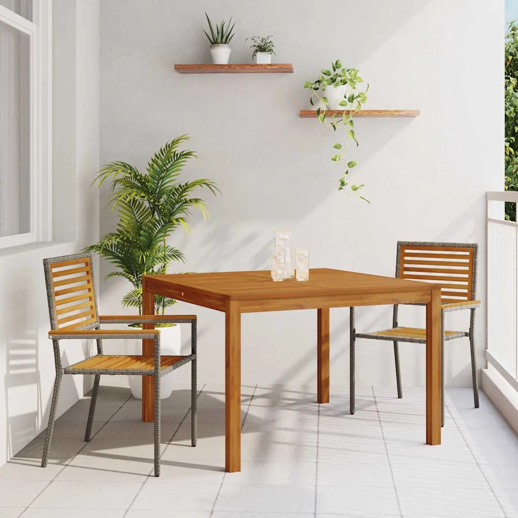 Set da Pranzo per Giardino 3 pcs Grigio 3365530