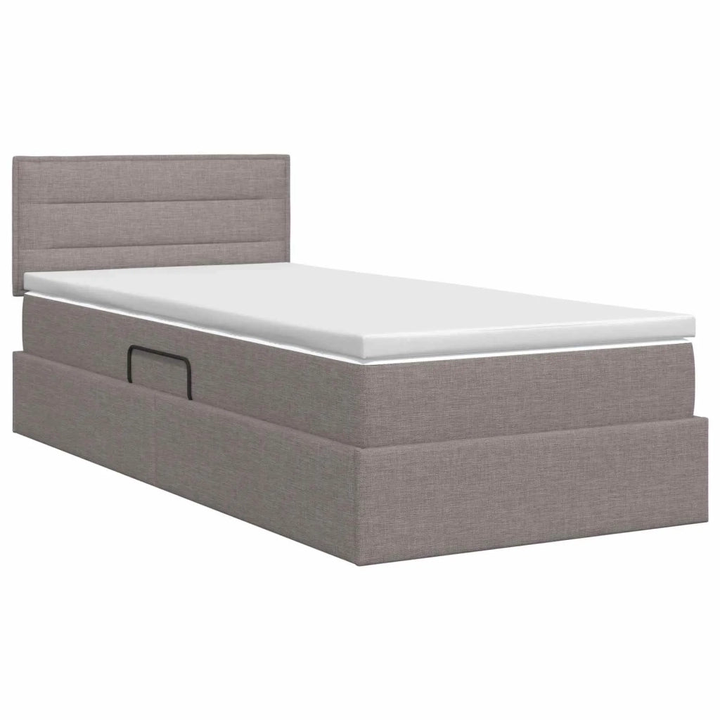 Letto con contenitore e materasso Tortora 90 x 200 cm 3458535
