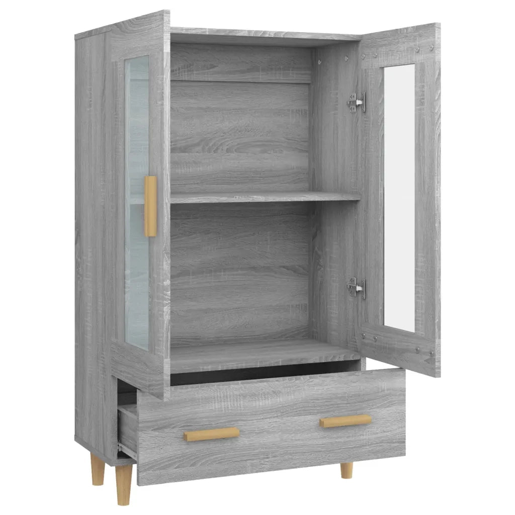 Credenza-Buffet-Armadio da cucina Grigio Sonoma 70x31x115 cm in Legno Multistrato 592323