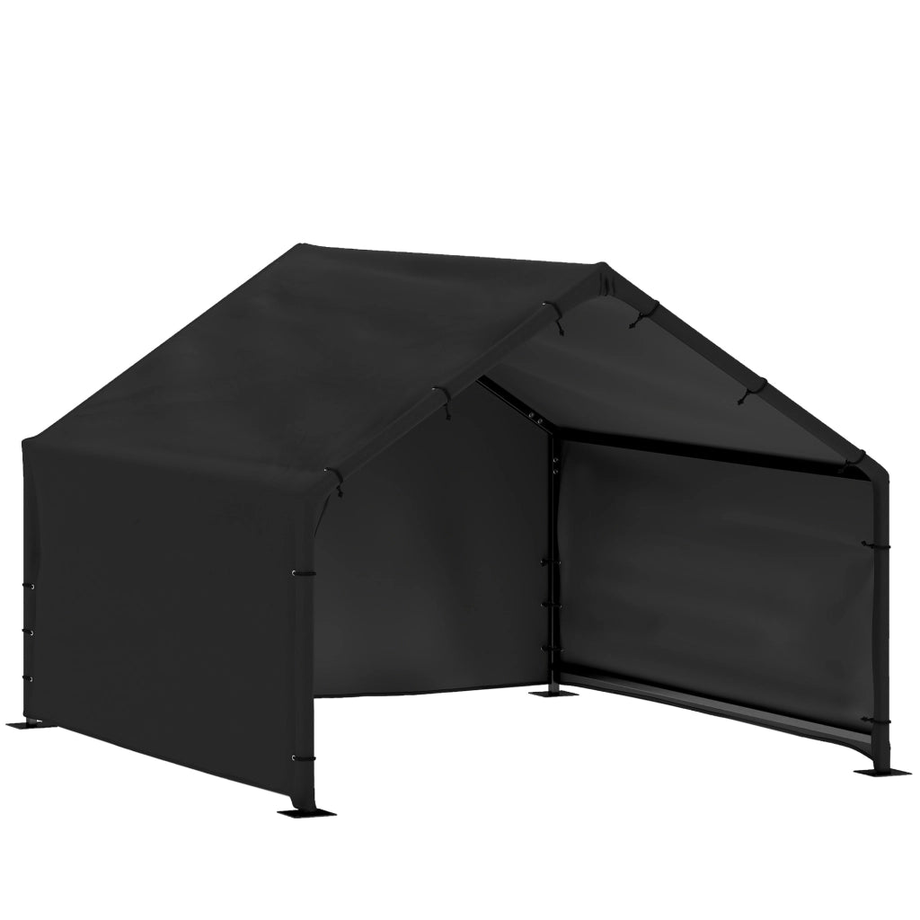 Cuccia per Cani Tutte le Taglie 125x110x93 cm da Esterno in Tessuto Oxford Nero