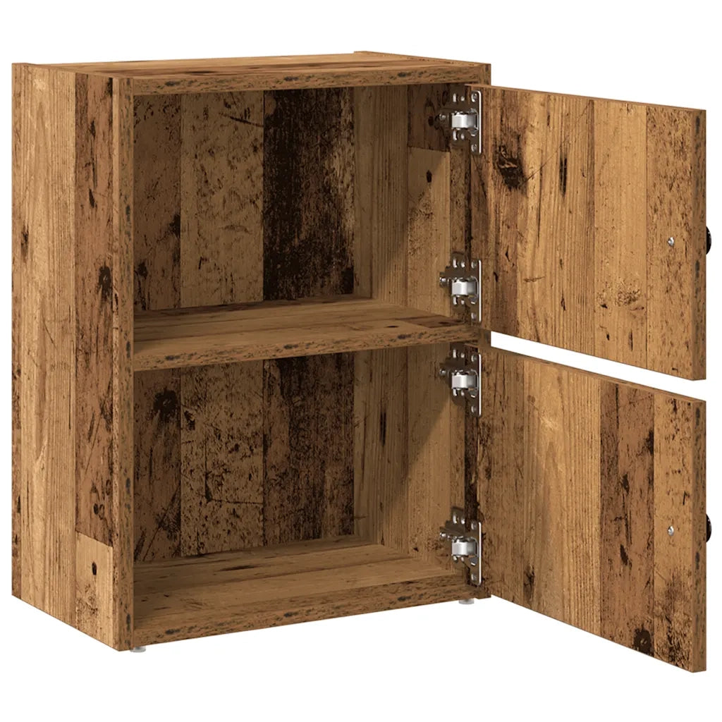 Libreria-Scaffale per Libri-Mobile di Stoccaggio Legno Vecchio 40x24x52 cm in Legno Multistrato