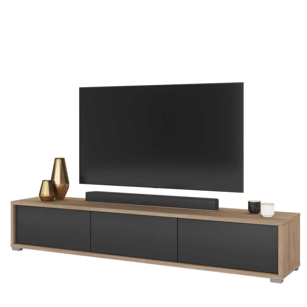 Mobile TV 180 cm collezione MAANUM colore rovere chiaro e grigio