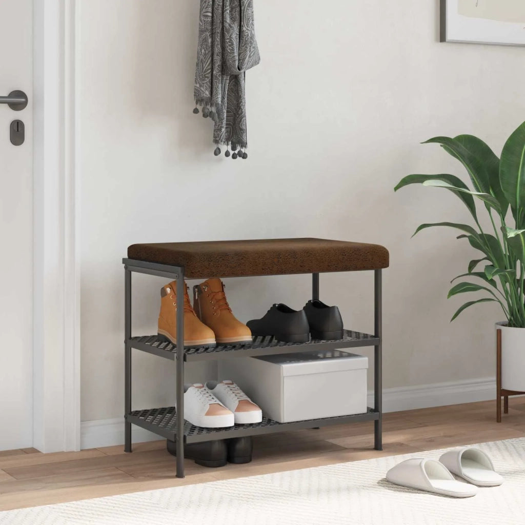 Cuscino per panchina Tessuto scamosciato sintetico Marrone 42043201