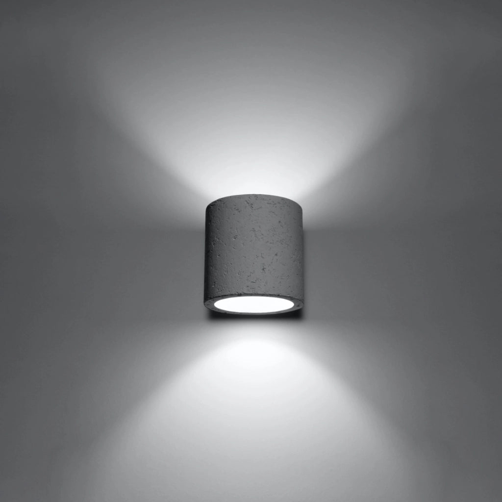 Applique RONDEO in cemento grigio G9 PureLume PU.0486