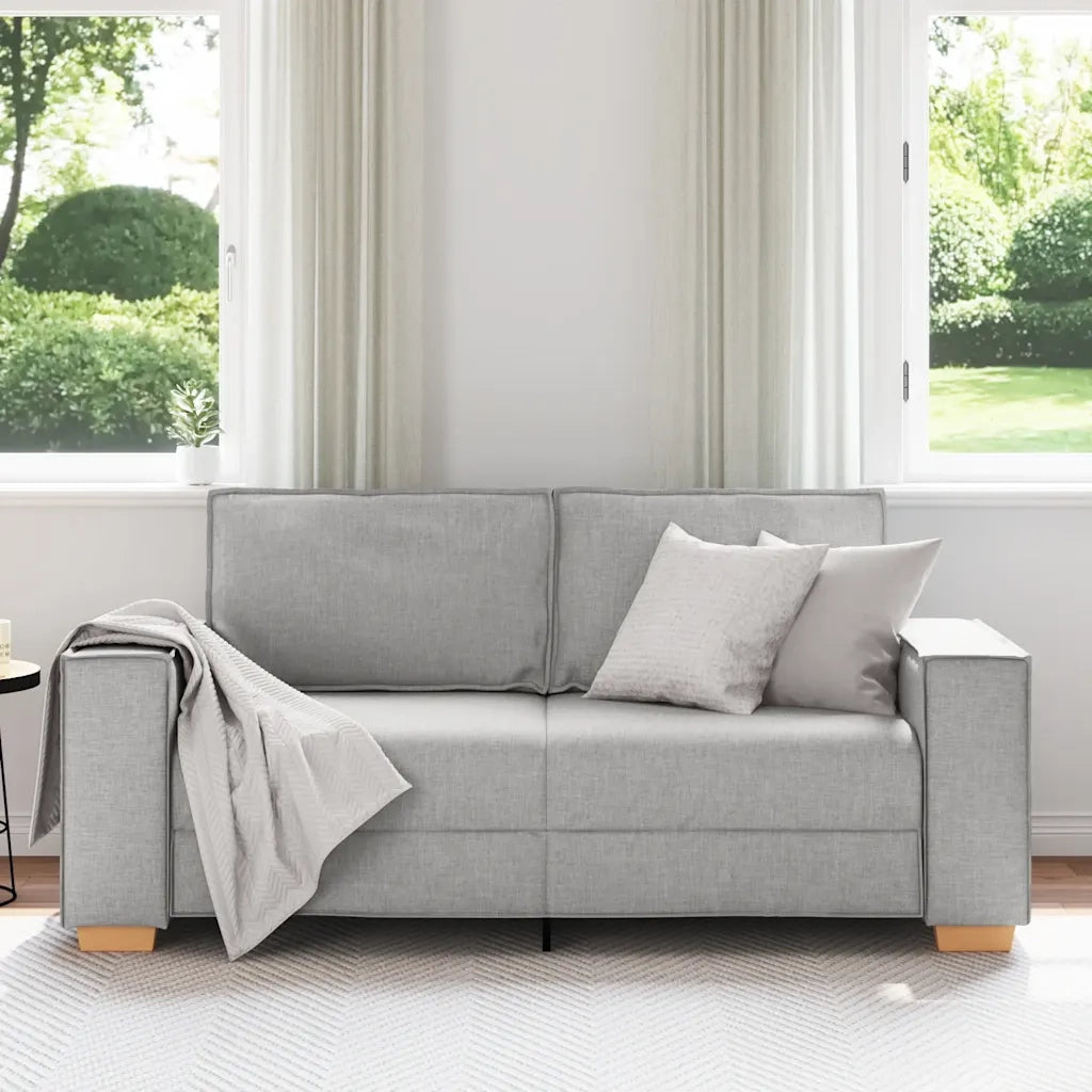 Divano a 2 posti Grigio nuvola 180x78x84 cm in tessuto 4104988