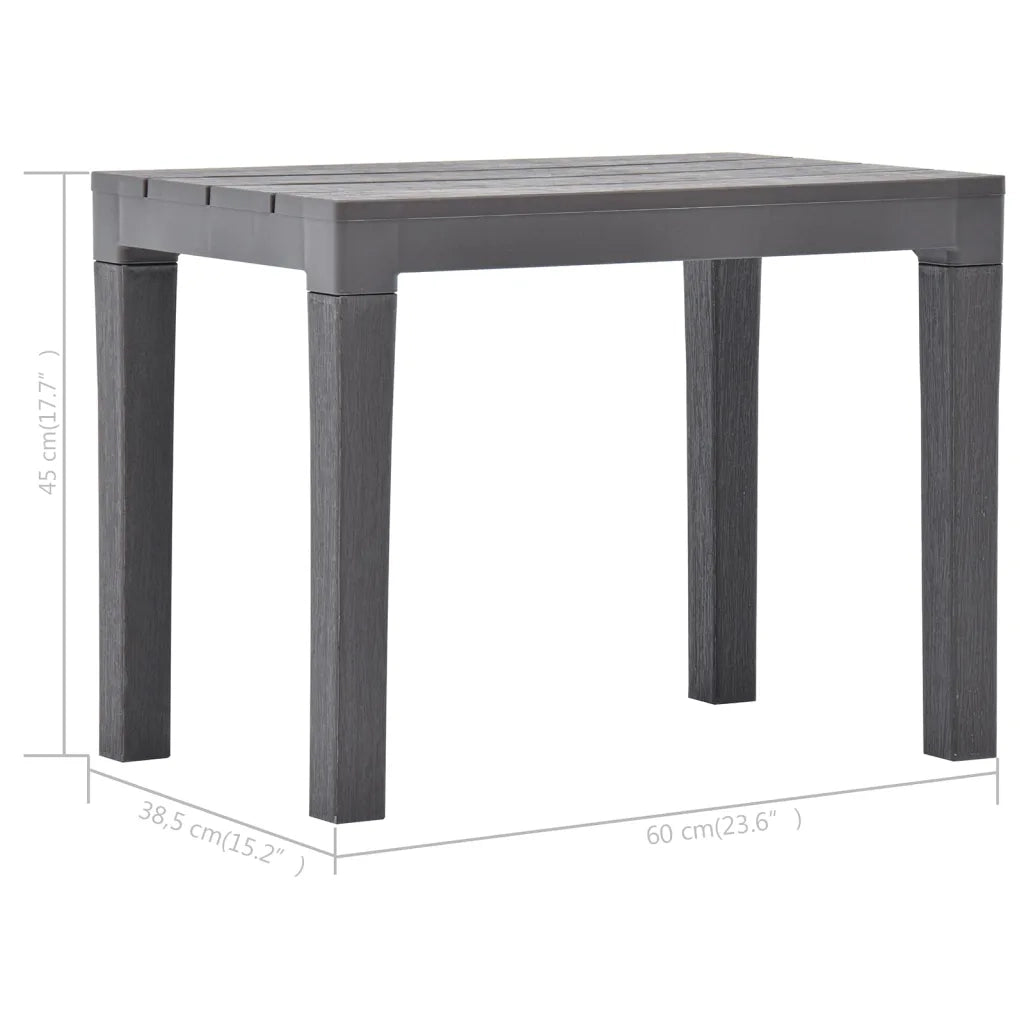 Panchine da Giardino 2 pz Mocca in Plastica 48782