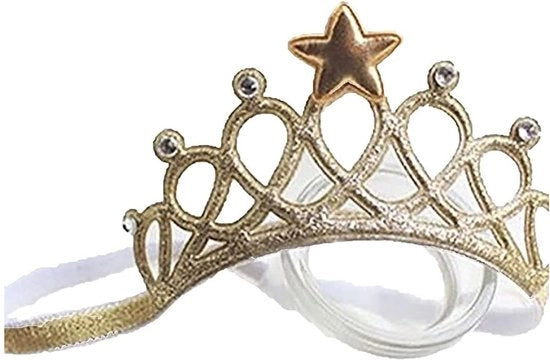 Corona per Bambine con Fregio d'Oro