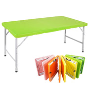 Tavolo Pieghevole Portatile con Manico ¨C MINIMAL ¨C Verde, Altezza Regolabile, 125 cm