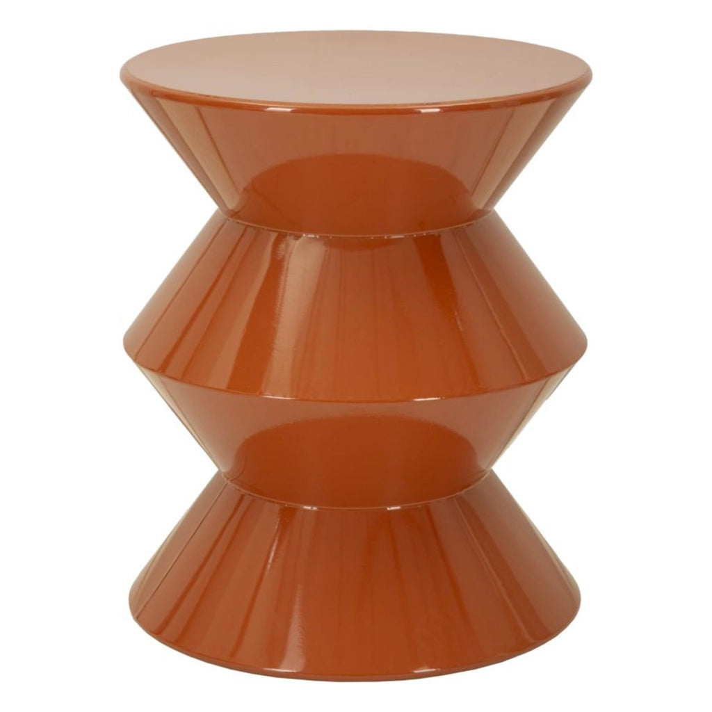 Tavolino VKH1082, Arancione, Metallo, 37,5x37,5x45 cm
