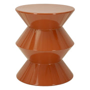 Tavolino VKH1082, Arancione, Metallo, 37,5x37,5x45 cm