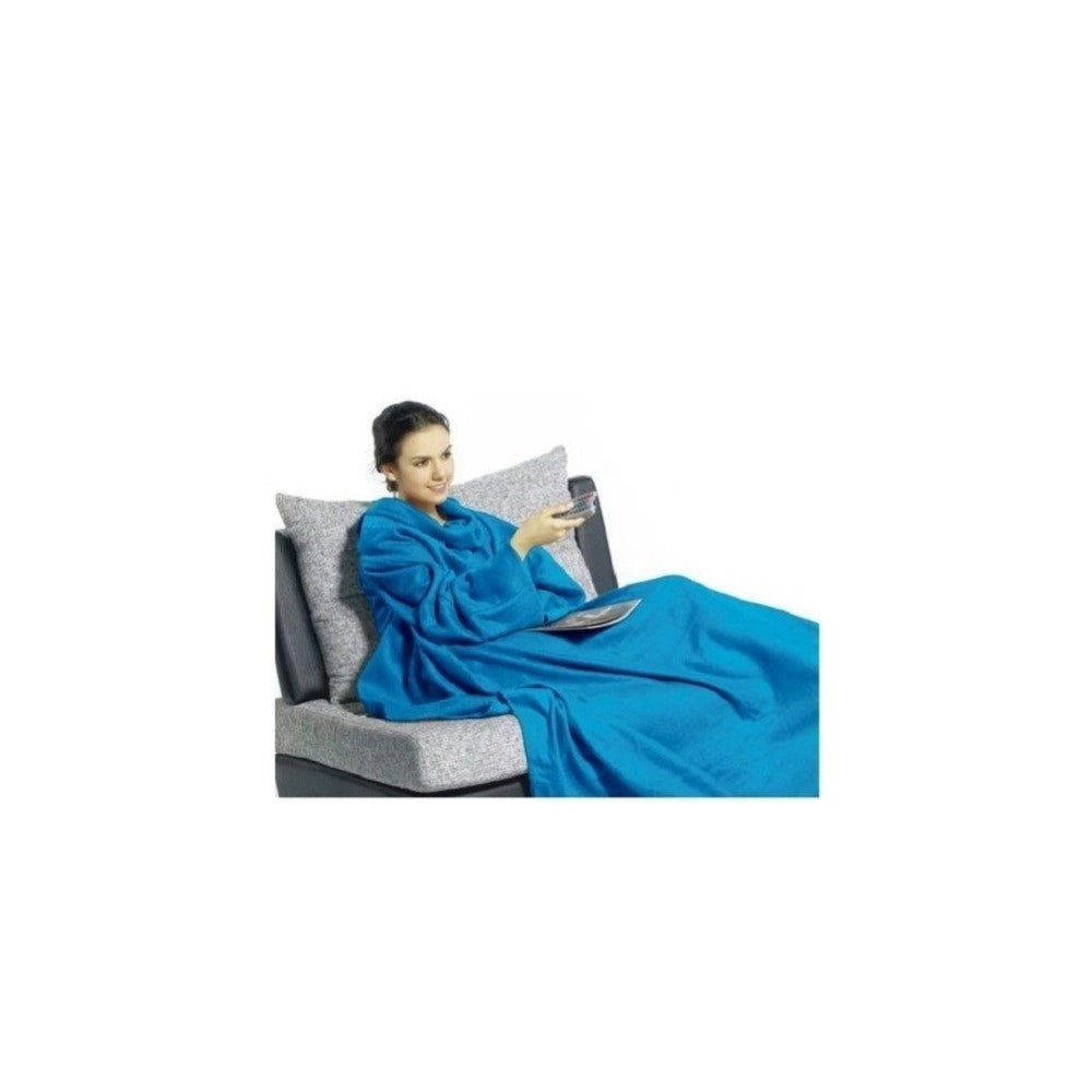 Trade Shop - Coperta Con Maniche Plaid Caldo Inverno Unisex Uomo Donna Soffice Casa -