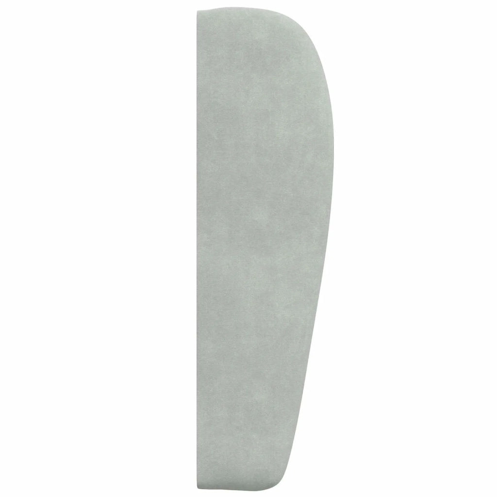 Orecchia della Testata Grigio chiaro 80 x 23 x 6 cm Velluto CFW2995052