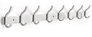 Capocassa in acciaio inossidabile con 8 ganci, capocassa per camera da letto, bagno (argento, 8 ganci)