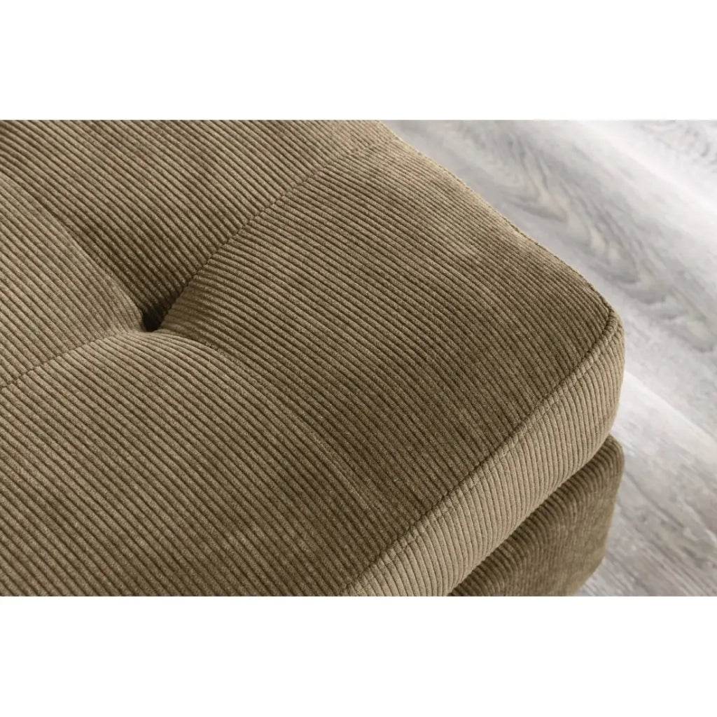 Divano ad angolo CITY marrone reversibile – Divano contemporaneo in velluto a coste