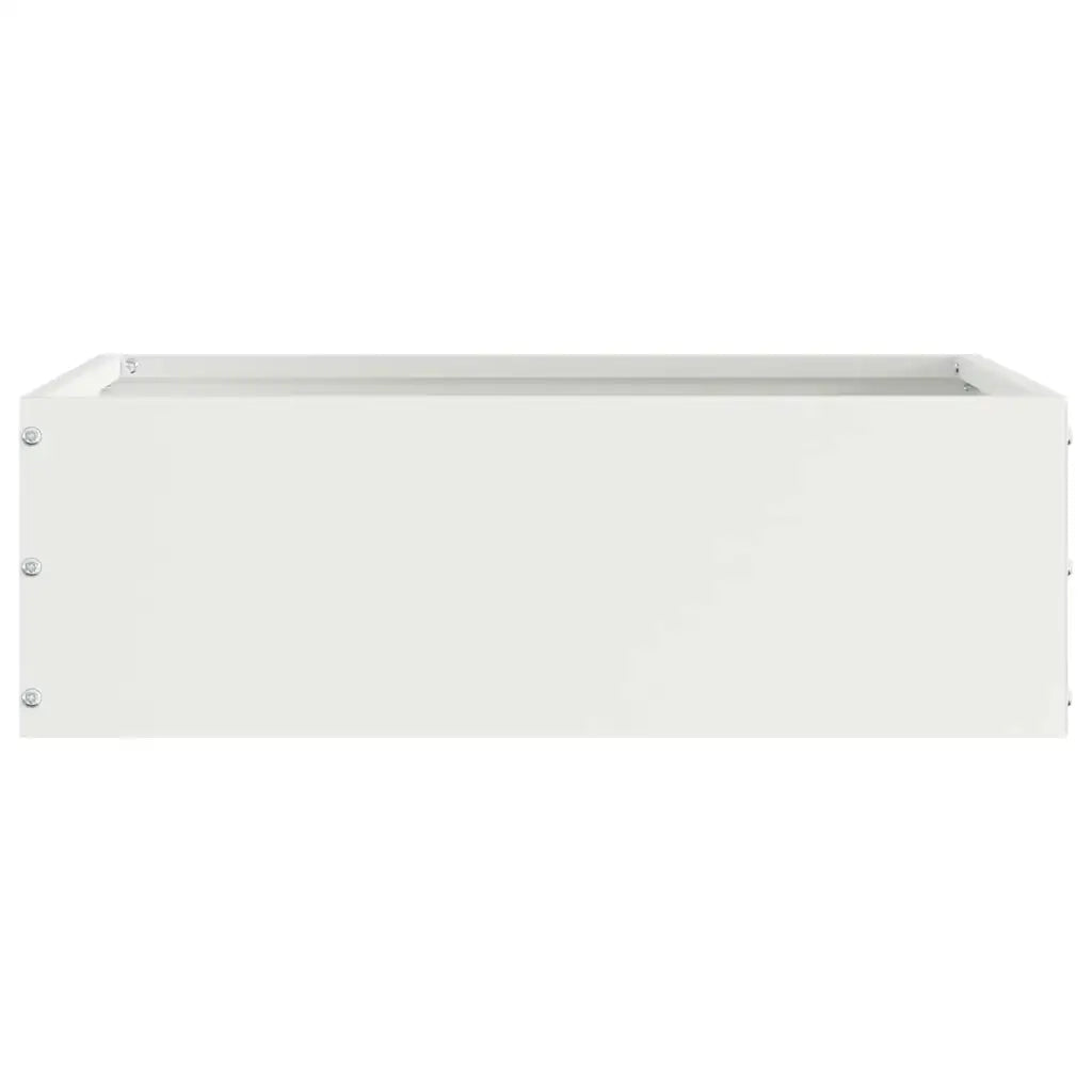Bordura per Prato Bianco 40 x 40 x 13 cm Acciaio CFW8393609