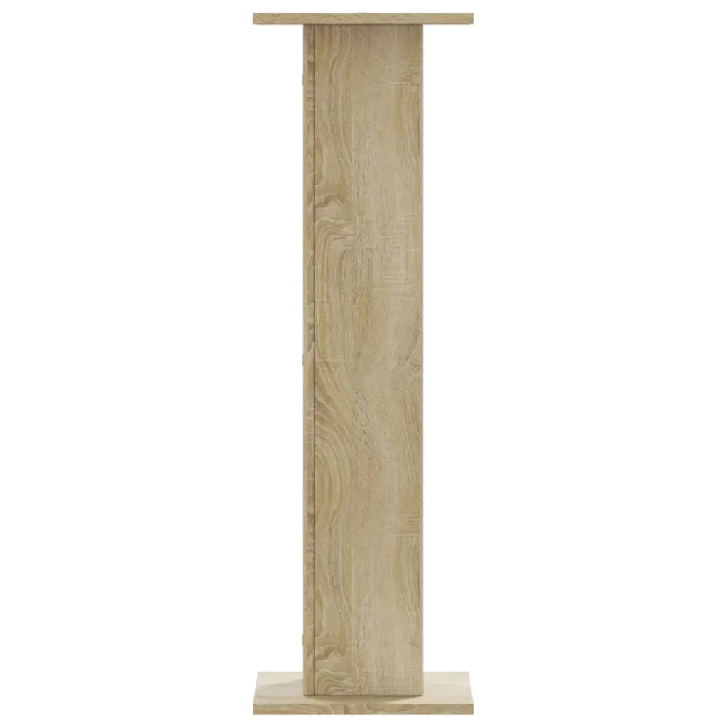 Supporti Altoparlanti 2 pz Rovere 30x30x95 cm in Multistrato