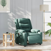 Poltrona Elettrica Reclinabile Verde Scuro in Tessuto 3310250