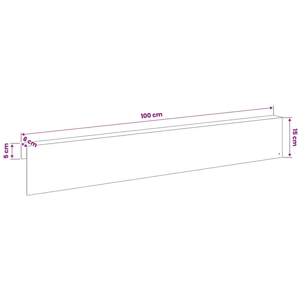 Profilo di copertura per giardino 10 pz 100 x 6 x 15 cm 8012959