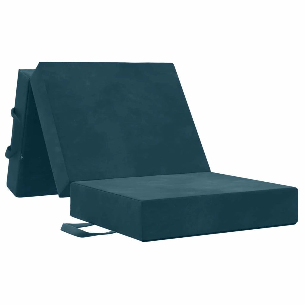 Divano Letto Pieghevole 90 x 63 x 45 cm Blu 900154