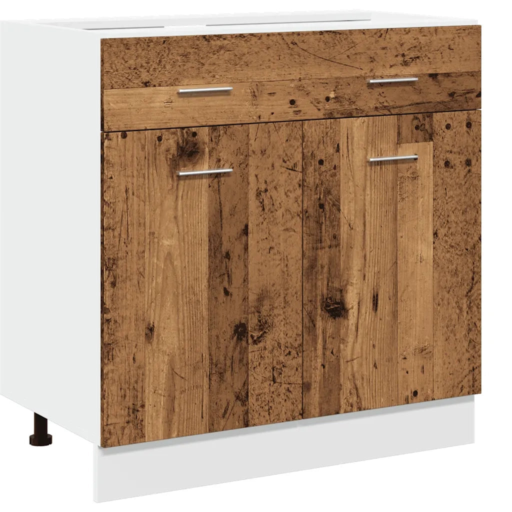 Cassettiera “Lyon” Legno Antico 80x46x81,5 cm 856092