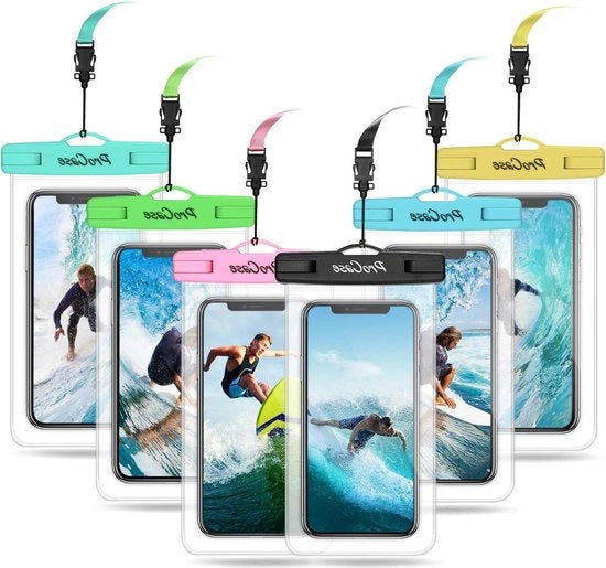 Custodia Universale Acqua-Resistente IPX8 - Borsa da Bagno - Per iPhone 13 Pro Max - Mini - 12 - 11 Pro Max - Xs - XR - 8 - 7 - SE - Per Galaxy S20 Ultra/S10/S9/S8 - Note 10+/10/9/8 - 69
