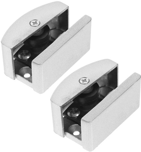 Stopper per porta in alluminio/ gomma - Stopper per porta adesivo - Stopper per porta per interni - Stopper per porta in alluminio/ gomma - Stopper per porta adesivo - Fissatore per porta - Alluminio lega/Rubero - Fissatore per doccia