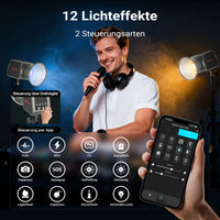 Multiblitz MB-PL Luce led portatile per fotografia 60W, Bicolore con temperatura da 2700K a 6500K, Batteria ricaricabile USB