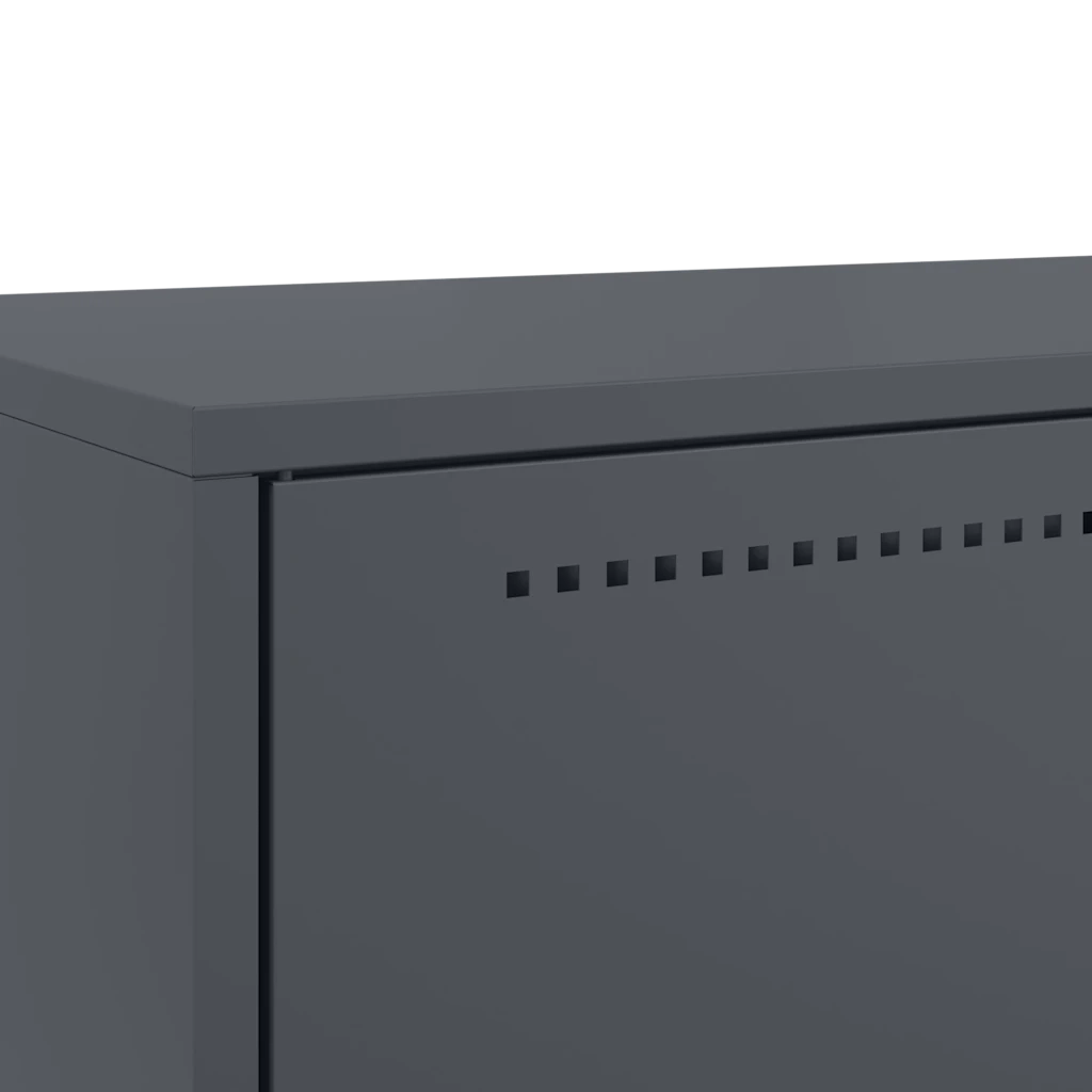 Credenza Antracite 68x39x111,5 cm Acciaio 846610