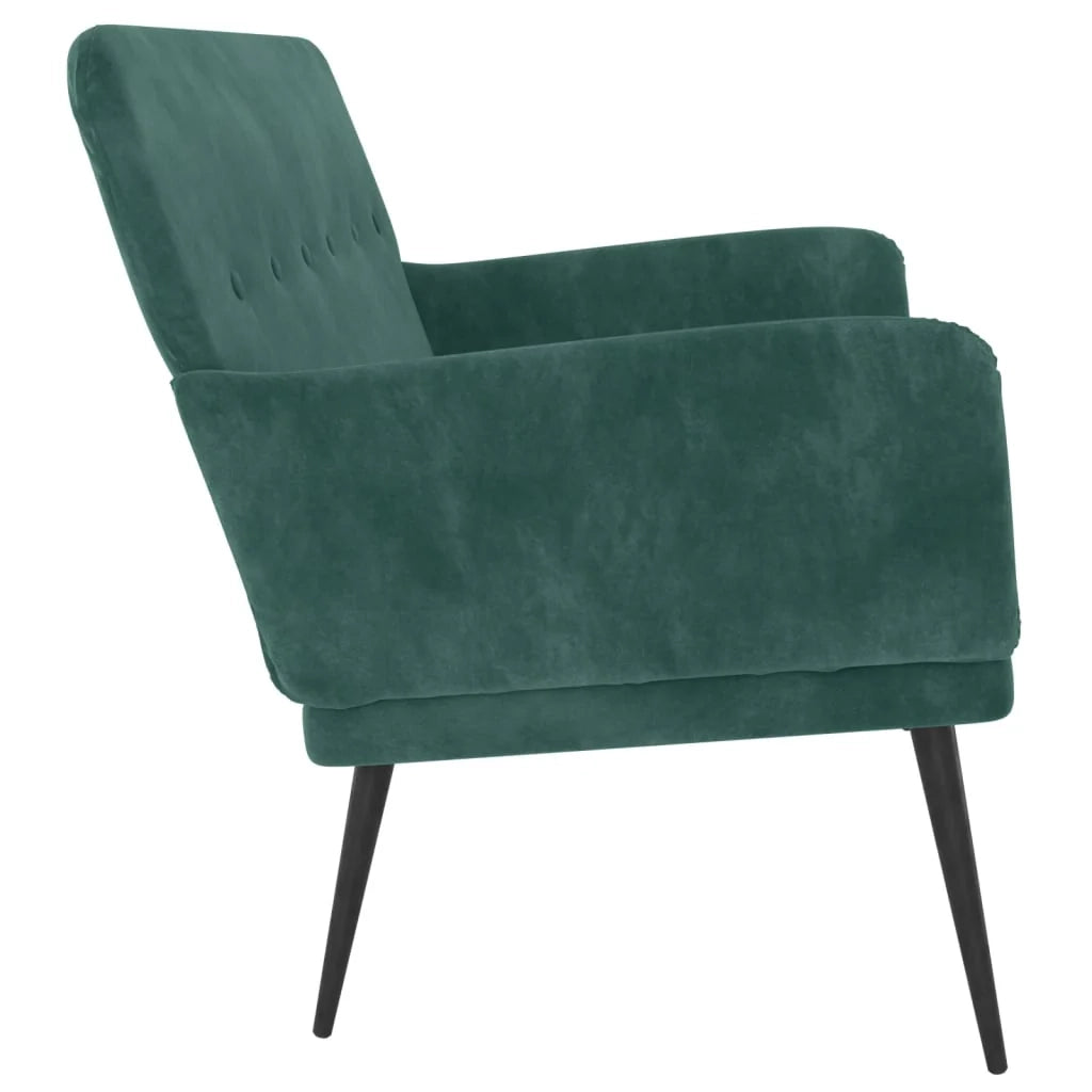 Panca 108 x 79 x 79 cm velluto verde scuro 02_0010564