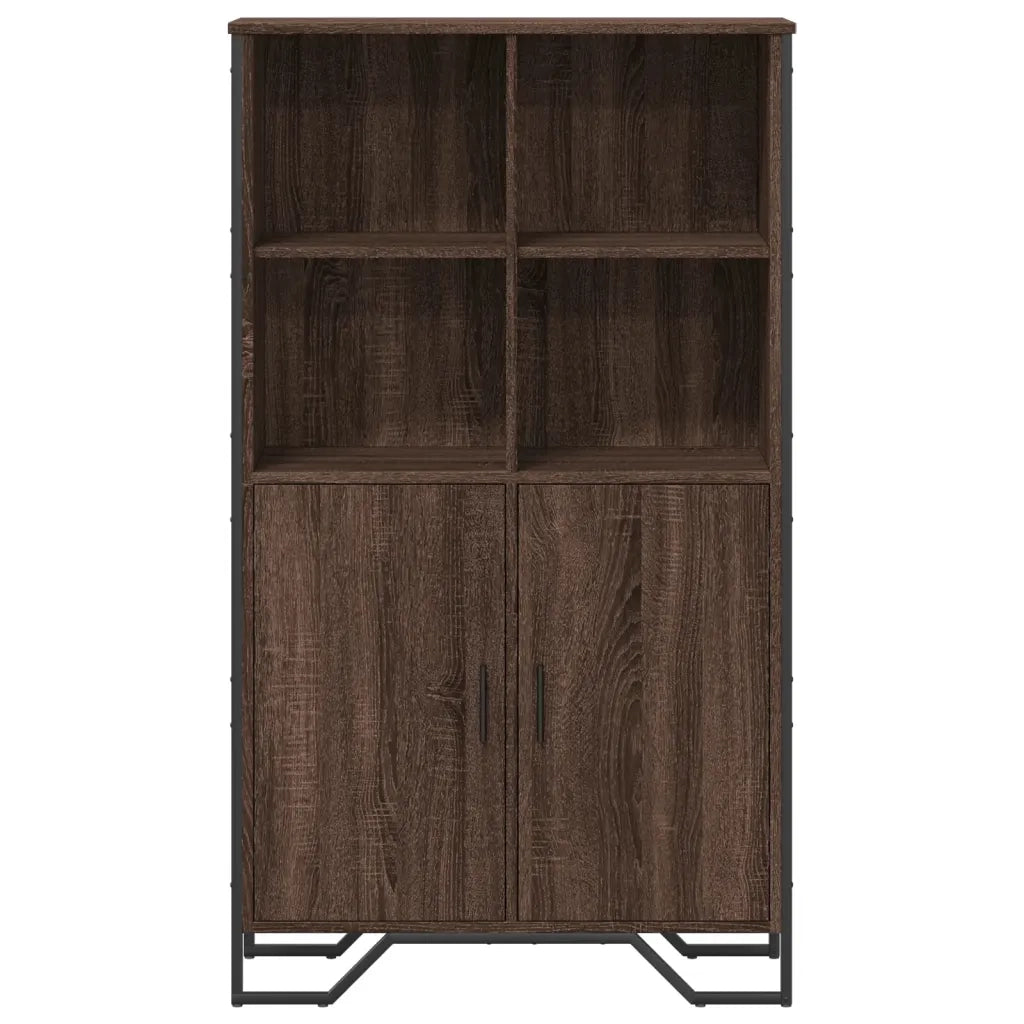 Credenza Rovere Marrone 79,5x35,5x137,5 cm in Legno Multistrato