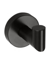Appendiabiti singolo da parete DARK in ottone nero 5,5cm x 5,5cm x 6,5cm