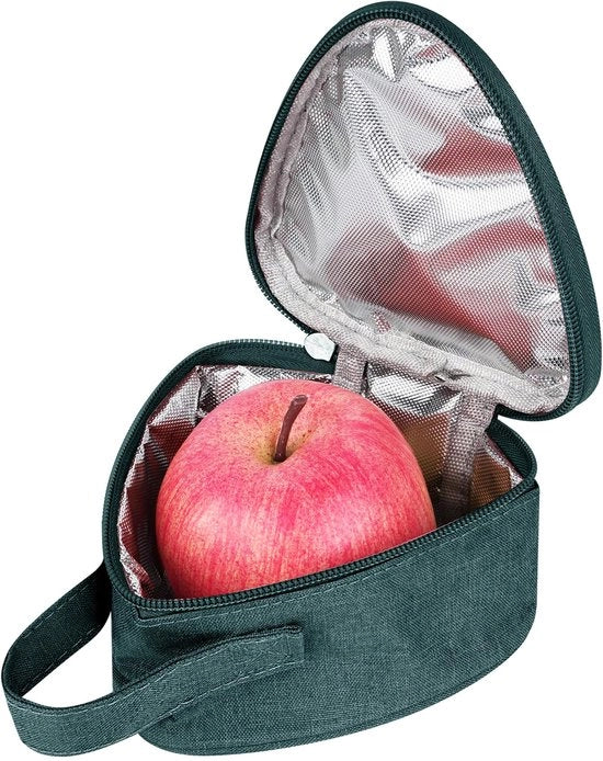 Borsa da snack, riutilizzabile, impermeabile, contenitore isolato per frutta, borsa per picnic compatta (verde, mini)