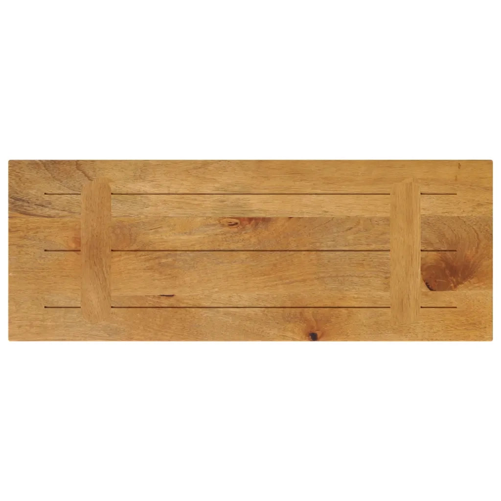Piano per Tavolo 70x40x3,8 cm Rettangolare Legno Massello Mango 371642