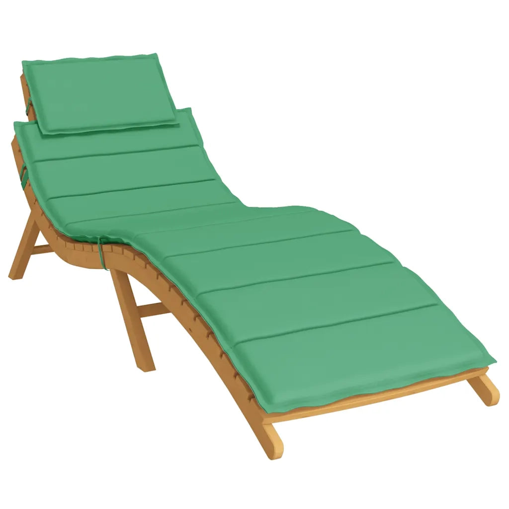 Cuscino per Lettino Verde 186x58x4 cm in Tessuto Oxford 314163