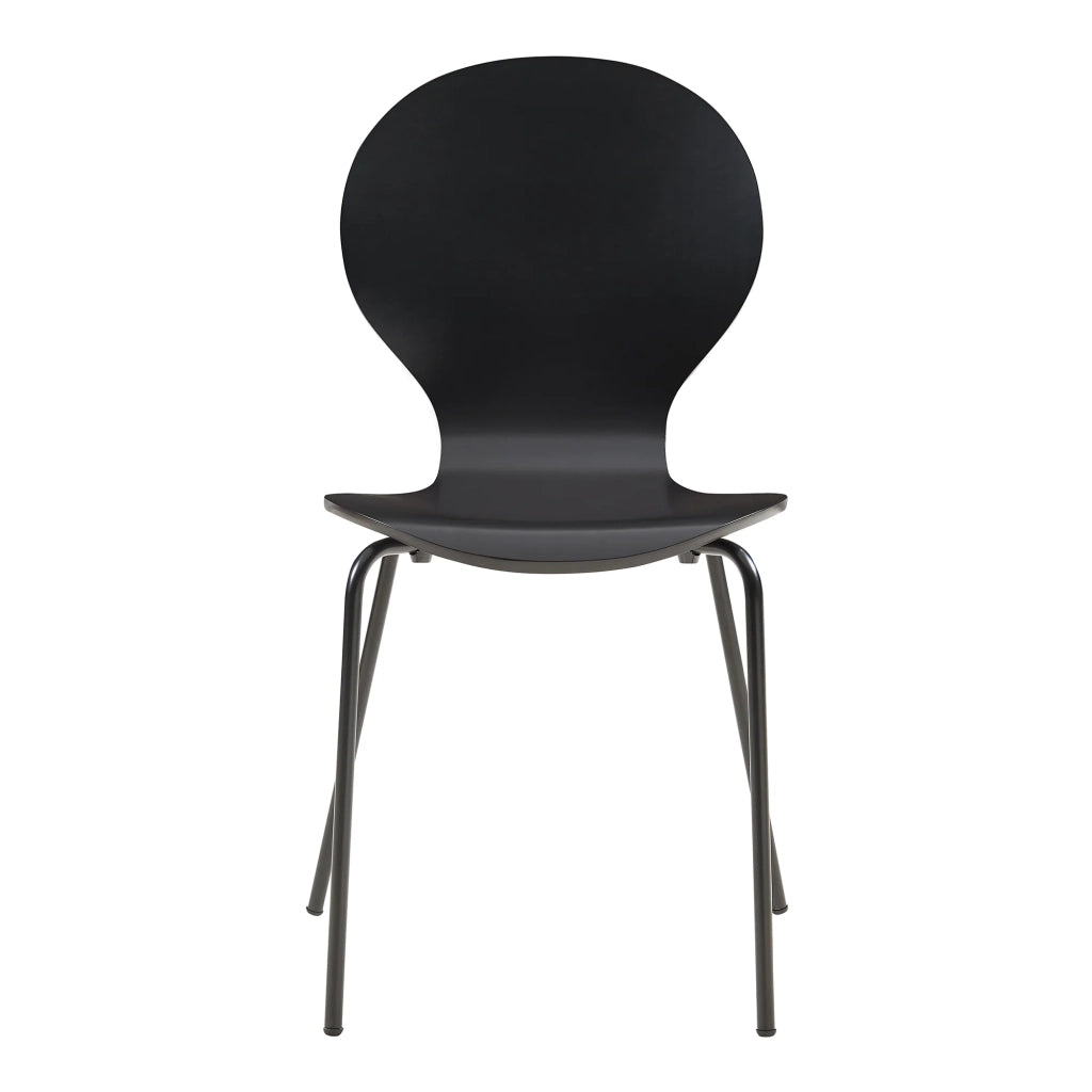 Set di 4 sedie da pranzo 85 x 48 x 50 cm design moderno robuste nere 03_0009820
