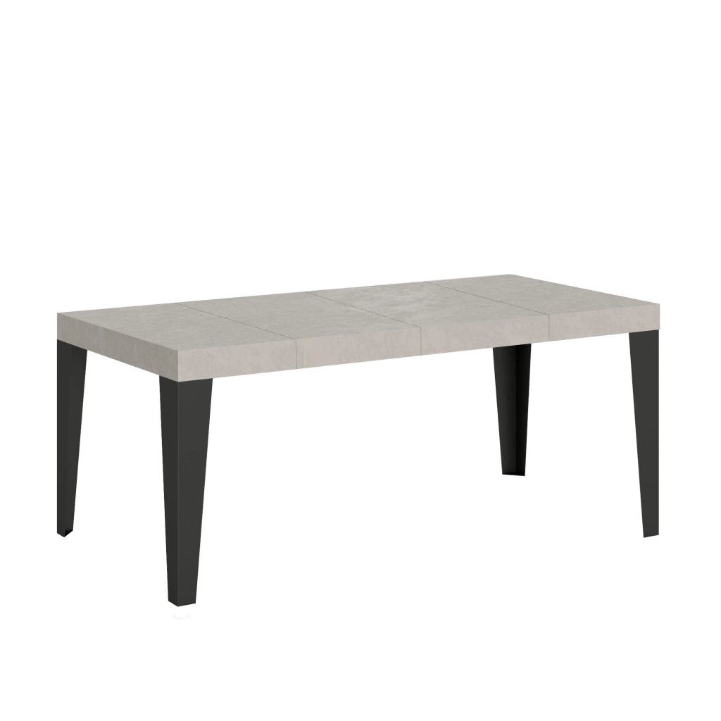 Tavolo allungabile 140/244x90 cm Flame Premium cashmere gambe antracite