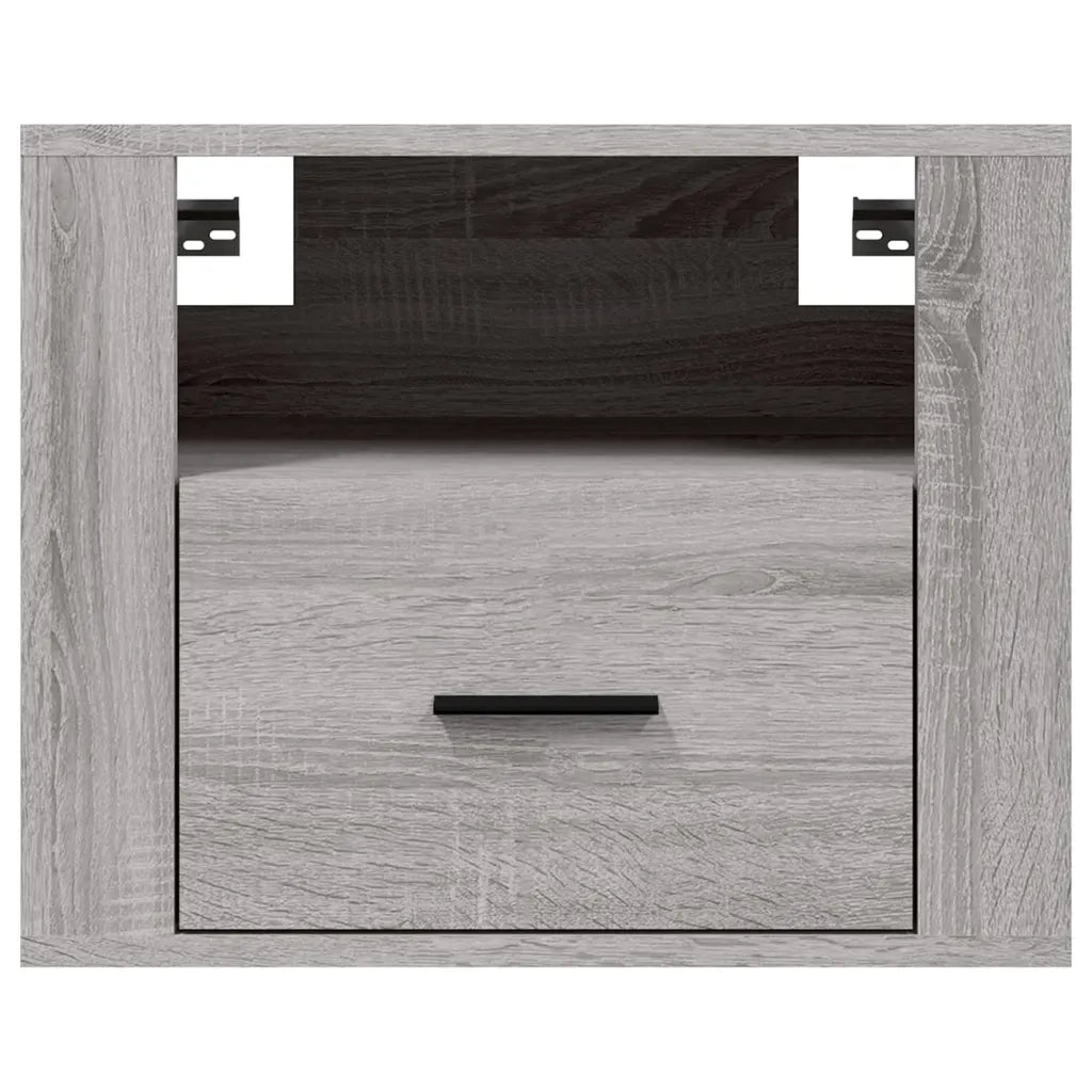 Comodini a Muro 2 pz Grigio Sonoma 50x36x40 cm